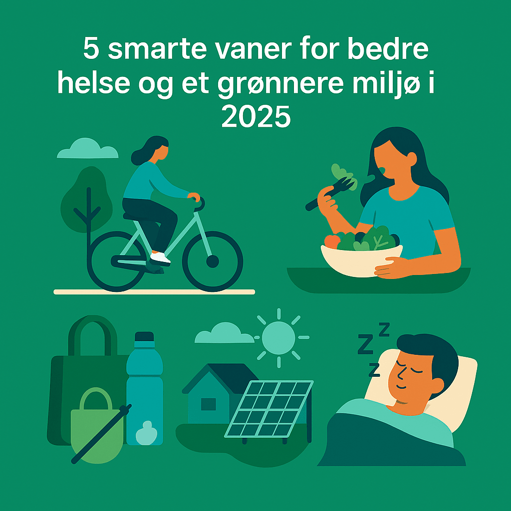 5 smarte vaner for bedre helse og et grønnere miljø