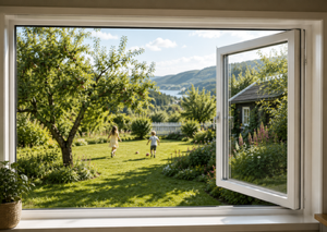 Sidesving vindu 3-lags glass Venstre