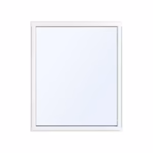 Fastkarm 3-lags glass hvitmalt NCS S0502-Y