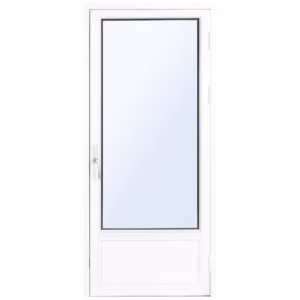 Balkongdør 3-lags glass hvitmalt NCS S0502-Y Høyre