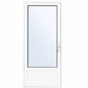 Balkongdør 3-lags glass hvitmalt NCS S0502-Y Venstre